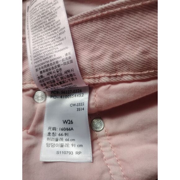 Levi's Women's W26 (Size 2) Pink 501 High Rise Cut Off Shorts - NWT - Picture 13 of 13
